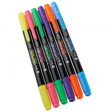 宝克（BAOKE）MP492 双头荧光笔/重点醒目标记笔 12支/盒 紫色