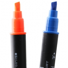 三菱（UNI）PUS-101T 双头荧光笔/标记笔/彩色绘画记号笔 紫红色