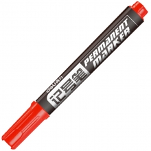 得力（deli）6881 单头油性记号笔/粗头物流笔/大头笔 10支装 红色