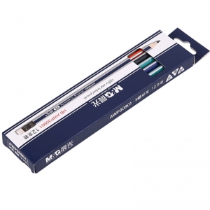 晨光（M&G）AWP30901 三角木杆铅笔/HB木质铅笔(带橡皮) 12支/盒